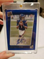 Justin Fields [Autograph Blue] Football Cards 2021 Panini Donruss Prices