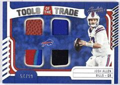 Josh Allen #TTQ-1 Football Cards 2022 Panini Absolute Tools of the Trade Quad Prices