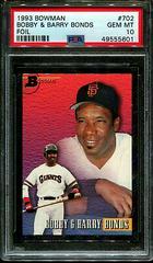 Bobby & Barry Bonds [Foil] #702 Baseball Cards 1993 Bowman Prices