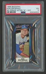 Don Drysdale [No Period] Baseball Cards 1968 Bazooka Prices
