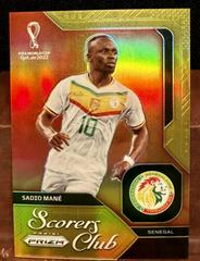 Sadio Mane [Gold] Soccer Cards 2022 Panini Prizm World Cup Scorers Club Prices
