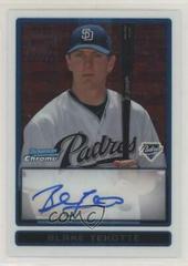 Blake Tekotte [Autograph] #BCP118 Baseball Cards 2009 Bowman Chrome Prospects Prices