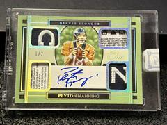 Peyton Manning [Quad Patch Autograph Platinum] #52 Football Cards 2020 Panini One Prices