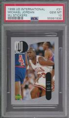 Michael Jordan #31 Basketball Cards 1998 Upper Deck International MJ Stickers Prices