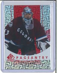 Patrick Roy [Red] #P-58 Hockey Cards 2022 SP Authentic Pageantry Prices