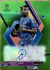 Ashley Cole [Neon Green Wave] #A-AC Soccer Cards 2022 Topps Finest UEFA Club Competitions Autographs Prices