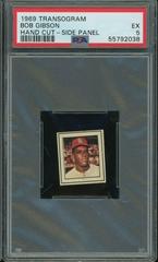 Bob Gibson [Hand Cut Side Panel] Baseball Cards 1969 Transogram Prices