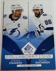 Steven Stamkos, Nikita Kucherov [Blue] #C-16 Hockey Cards 2022 SP Authentic Collaborations Prices