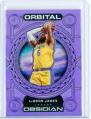 LeBron James [Purple Flood] #11 Basketball Cards 2022 Panini Obsidian Orbital Prices