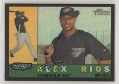 Alex Rios [Black Border Refractor] #C42 Baseball Cards 2009 Topps Heritage Chrome Prices