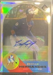 Cristian Hernandez [Autograph] Baseball Cards 2022 Bowman Chrome Ascensions Prices