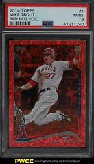 Mike Trout [Red Hot Foil] Baseball Cards 2014 Topps Prices