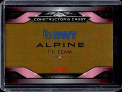 BWT Alpine F1 Team [Gold Refractor] #CC-ALP Racing Cards 2023 Topps Chrome Formula 1 Constructor’s Crest Prices