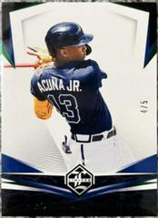 Ronald Acuna Jr. [Green] Baseball Cards 2021 Panini Chronicles Limited Prices
