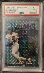 Sammy Sosa [Refractor] #277 Baseball Cards 1997 Finest Embossed Prices