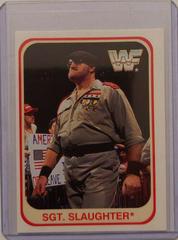 Sgt. Slaughter Wrestling Cards 1991 Merlin WWF Prices