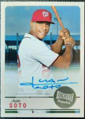 Juan Soto [Autograph] #AS-JS Baseball Cards 2019 Topps Archives Snapshots Prices