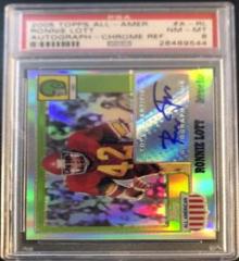 Ronnie Lott [Chrome Refractor] #A-RL Football Cards 2005 Topps All American Autograph Prices