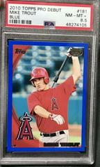 Mike Trout [Blue] #181 Baseball Cards 2010 Topps Pro Debut Prices