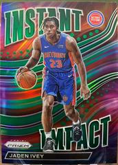Jaden Ivey [Green] #25 Basketball Cards 2022 Panini Prizm Instant Impact Prices