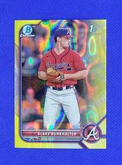 Blake Burkhalter [Yellow Lava] #BDC-10 Baseball Cards 2022 Bowman Draft Chrome Prices