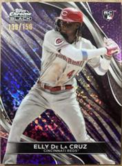 Elly De La Cruz [Purple Mini-Diamon Refractor] #17 Baseball Cards 2024 Topps Chrome Black Prices