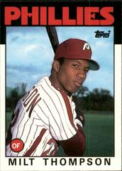 Milt Thompson #112T Baseball Cards 1986 Topps Traded Prices