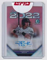 Jordan Beck [Red] #C22A-JB Baseball Cards 2022 Bowman Draft Class of Autographs Prices