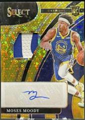 Moses Moody [Gold Prizm] #RS-MMD Basketball Cards 2021 Panini Select Rookie Signatures Prices