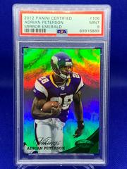 Adrian Peterson [Mirror Emerald] #106 Football Cards 2012 Panini Certified Prices