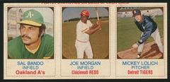 Bando, Lolich, Morgan [Hand Cut Panel] Baseball Cards 1975 Hostess Prices