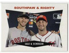 Chris Sale, Max Scherzer #176 Baseball Cards 2018 Topps Throwback Thursday Prices