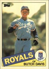 Butch Davis Baseball Cards 1985 Topps Tiffany Prices