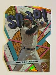 Bryce Harper [Gold] Baseball Cards 2023 Topps Pristine Oh Snap Prices