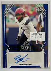 Bryan Cook [Blue] Football Cards 2022 Leaf Draft Autographs Prices