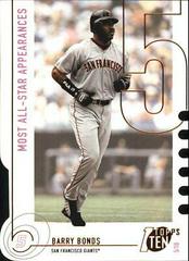 Barry Bonds [Die Cut] #116 Baseball Cards 2002 Topps Ten Prices
