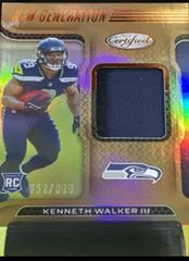 Kenneth Walker III [Bronze] Football Cards 2022 Panini Certified New Generation Jerseys Mirror Prices