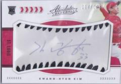 Kwang Hyun Kim [Material Signature Black] Baseball Cards 2020 Panini Absolute Prices