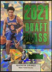 Quentin Grimes [Green Ice] Basketball Cards 2021 Panini Contenders Draft Class Prices