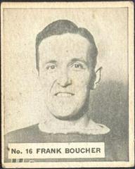 Frank Boucher Hockey Cards 1937 V356 World Wide Gum Prices