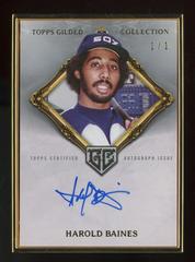 Harold Baines Baseball Cards 2023 Topps Gilded Collection Gold Framed Hall of Famers Autographs Prices