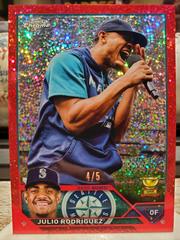Julio Rodriguez [SP Variation Red Speckle] #200 Baseball Cards 2023 Topps Chrome Prices