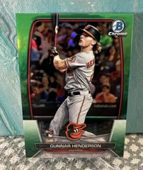 Gunnar Henderson [Green] Baseball Cards 2023 Bowman Chrome Prices