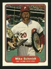 Mike Schmidt Baseball Cards 1982 Fleer Prices