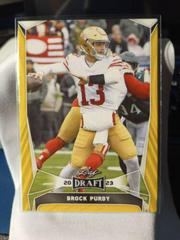 Brock Purdy [Gold] #19 Football Cards 2023 Leaf Draft Prices
