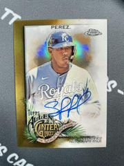 Salvador Perez [Gold] #AGA-SP Baseball Cards 2022 Topps Allen & Ginter Chrome Autographs Prices