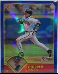 Chipper Jones [Refractor] #222 Baseball Cards 2003 Topps Chrome Prices