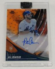 Pete Alonso [Orange] #TEK-PA Baseball Cards 2022 Topps Clearly Authentic Tek Autographs Prices