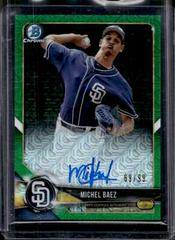 Michel Baez [Green Refractor] #MB Baseball Cards 2018 Bowman Mega Box Chrome Autographs Prices