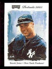 Derek Jeter #5 Baseball Cards 2003 Playoff Portraits Prices